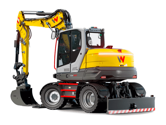 Wacker Neuson EW100 mobiele graafmachine huren